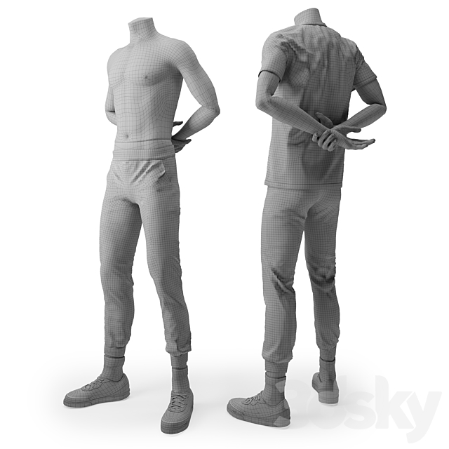 Mannequin. tracksuit 3dskyfree