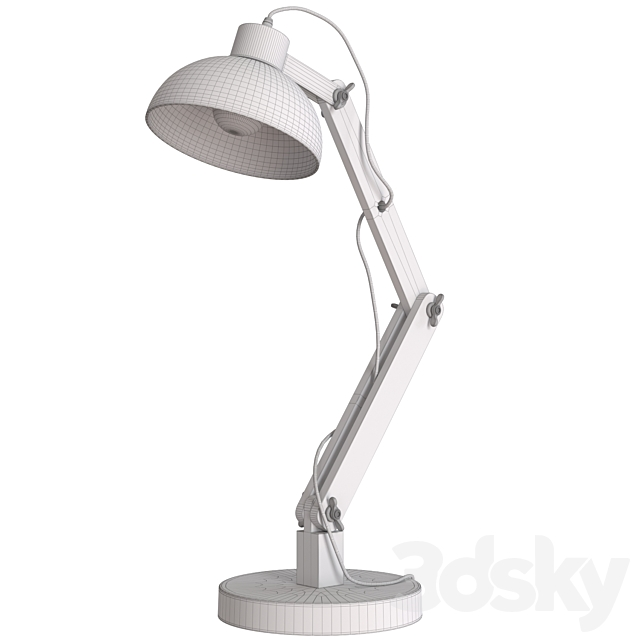 Metal Wood table lamp 3dsky