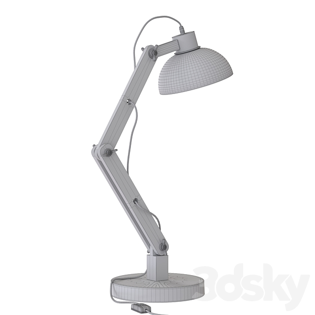 Metal Wood table lamp 3dskyfree