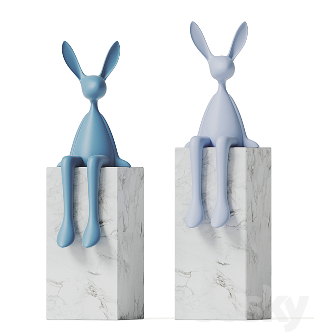 Rabbit Sculpture 3DSMax File - thumbnail 1