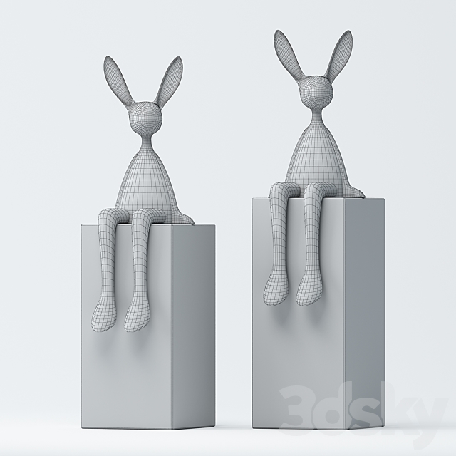 Rabbit Sculpture 3DSMax File - thumbnail 2