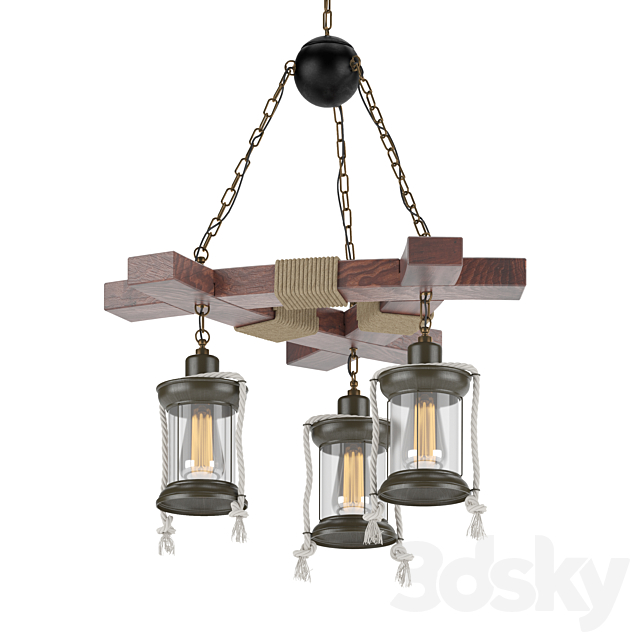 chandelier light 3 3d