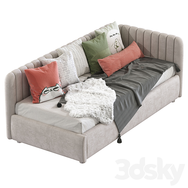 Modern style sofa bed 236 3DSMax File - thumbnail 3