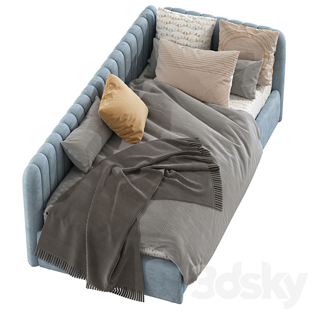 Modern style sofa bed 236 3DSMax File - thumbnail 4
