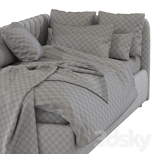 Modern style sofa bed 236 3DSMax File - thumbnail 5