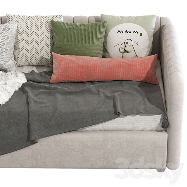 Modern style sofa bed 236 3DSMax File - thumbnail 6