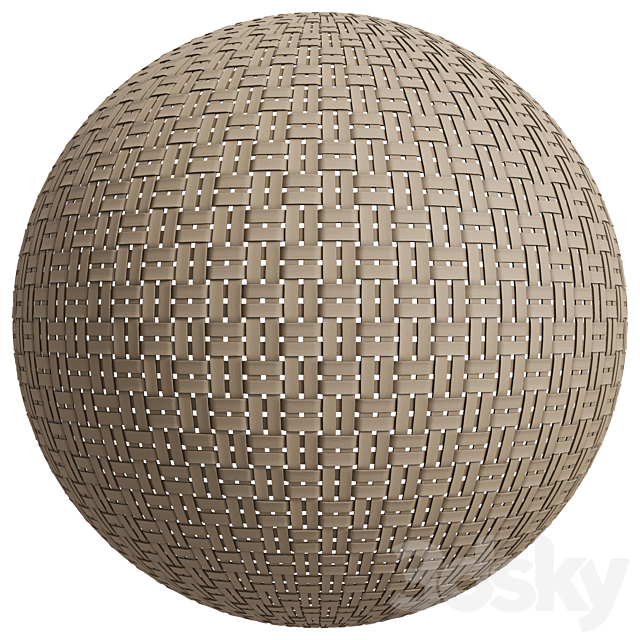 FB304 Wicker ribbon fiber | 3MAT | PBR | 4k 3dsky