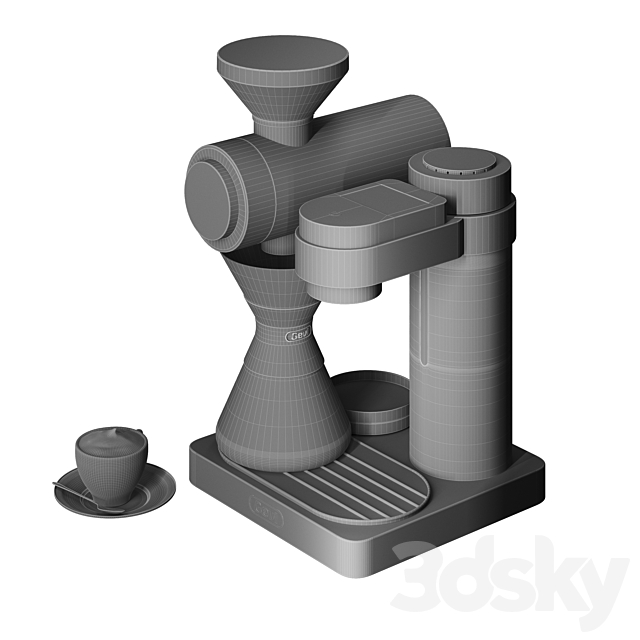 Gevi Smart Pour-over Coffee Machine 2 color versions 3dsky