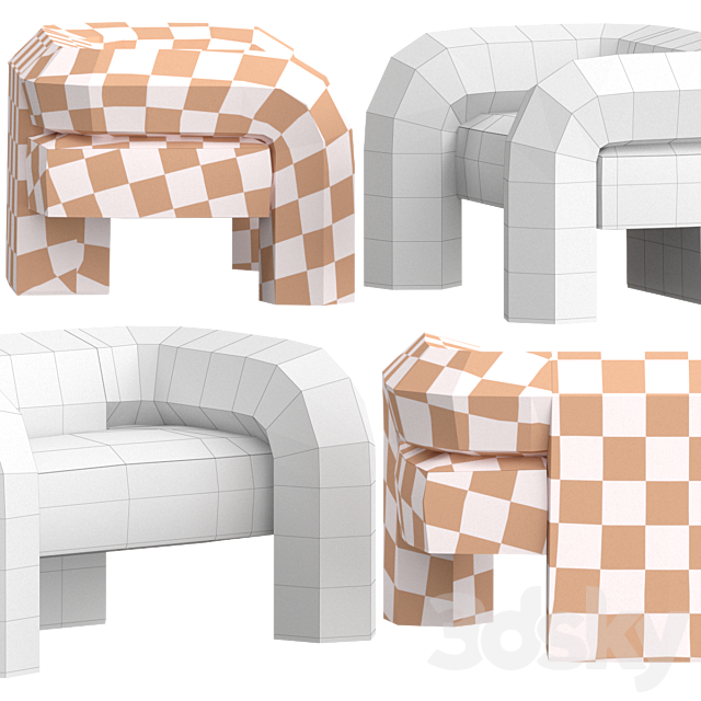 Sight Unseen Ian Felton Armchair 3dmodel