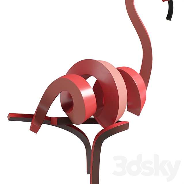 Statue Flamingo 2020 3dsky