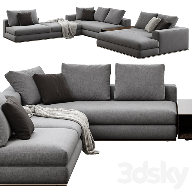 Minotti _ Hamilton Sofa Corner Composition 3d