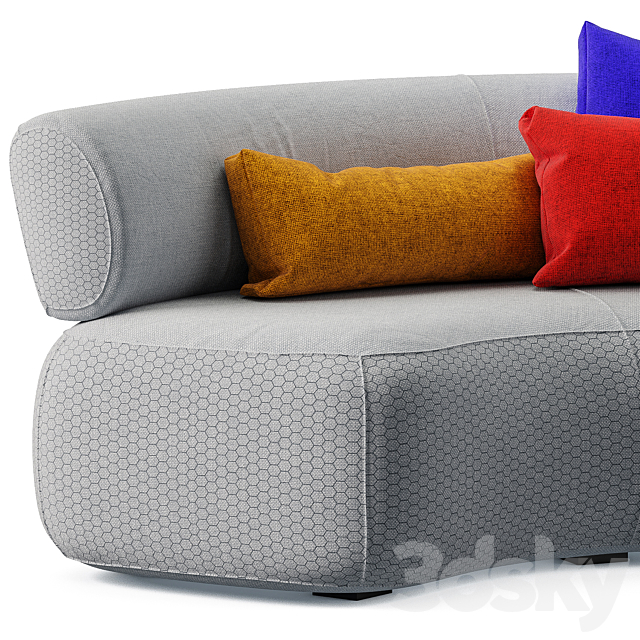 Grassoler Modular Sofa CUC 3dsky
