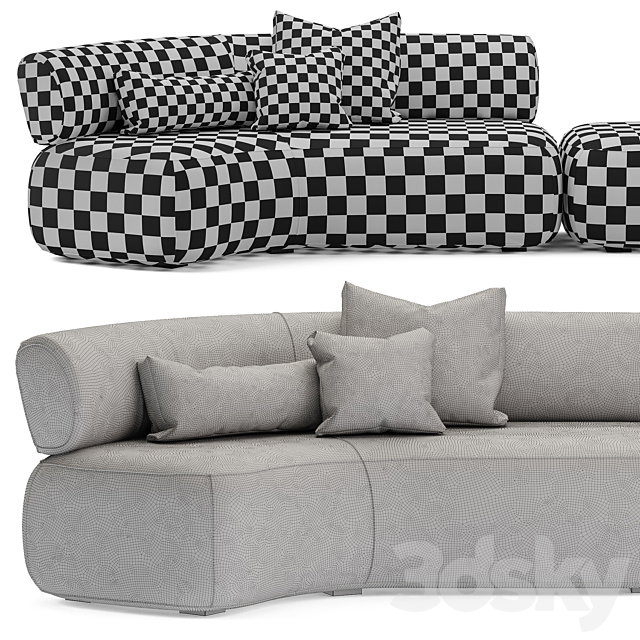 Grassoler Modular Sofa CUC 3dmodel