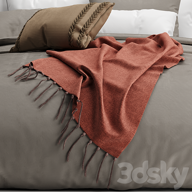 Adairs bed 3DS Max Model - thumbnail 3