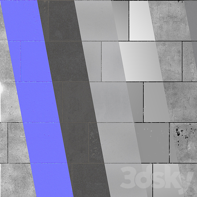 Paving slabs 600x300 mm 3dmodel