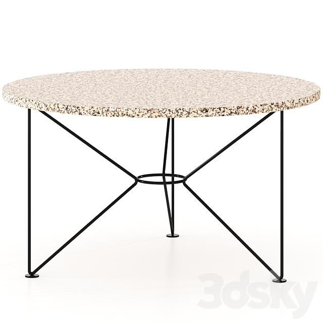 Low Ocean Terrazzo by Acapulco Design Table 3d