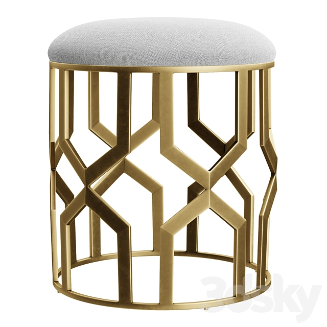 Trellis Accent Stool 3dsky