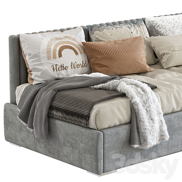 Children’s bed-sofa in modern style 241 3DSMax File - thumbnail 6