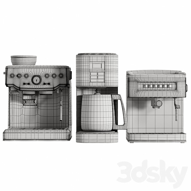 Coffee Appliance Set 3DSMax File - thumbnail 5