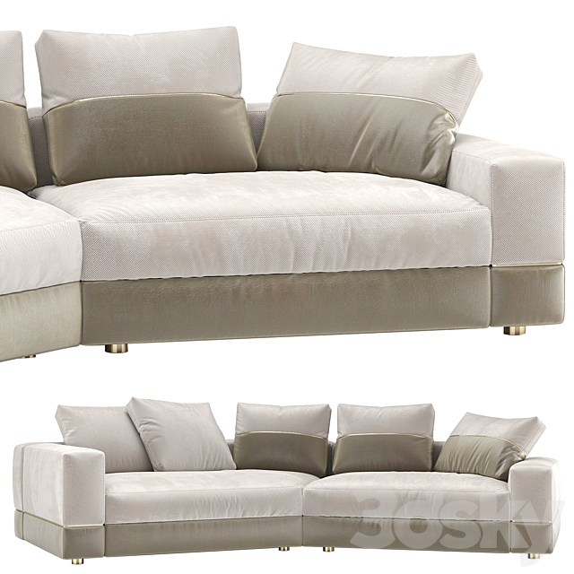 LUXENCE MAXIME DIAGONAL SOFA 3dsky