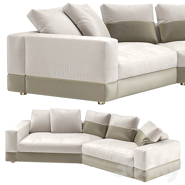 LUXENCE MAXIME DIAGONAL SOFA 3dskyfree