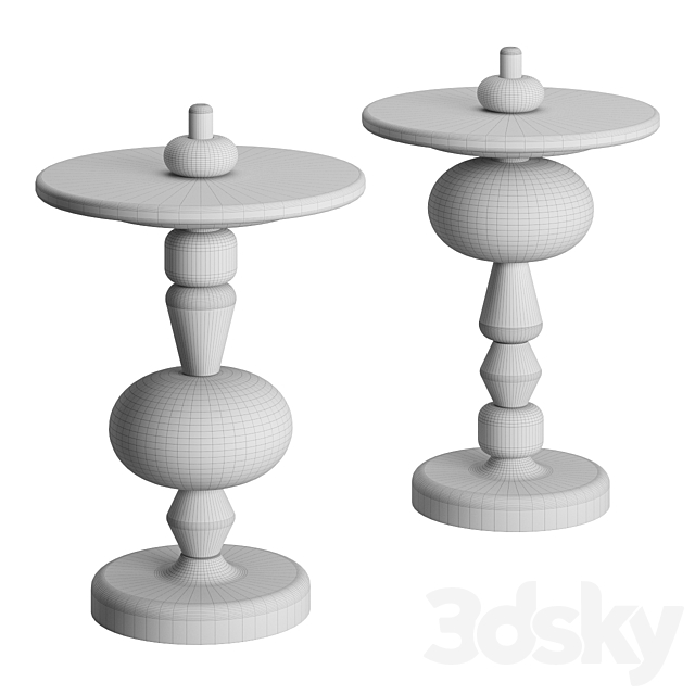 Shuffle Round Coffee Table by &tradition 3d