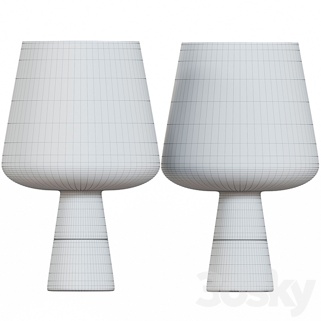 American LED table lamp 3DSMax File - thumbnail 2