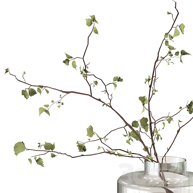 Branches in a vase 3DSMax File - thumbnail 4