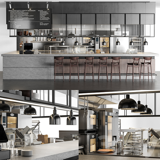 Restaurant 02 3d