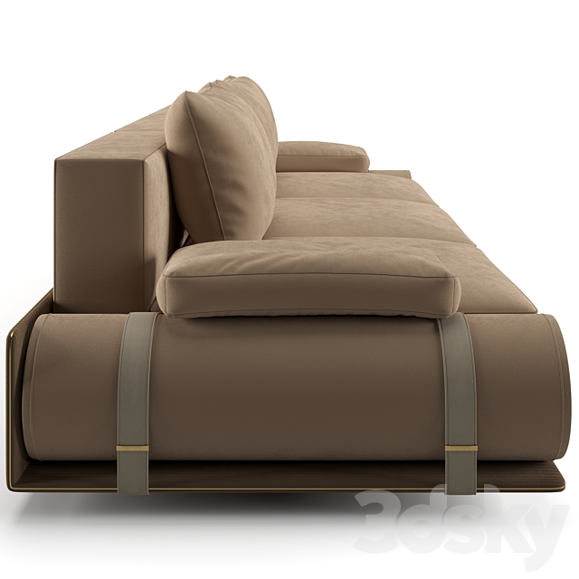 Visionnaire Donovan roll sofa 302 cm 3DSMax File - thumbnail 7