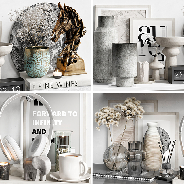 Decorative set 32 3dmodel