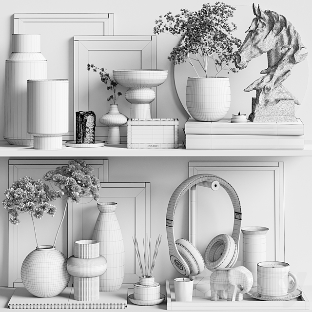 Decorative set 32 3d Download