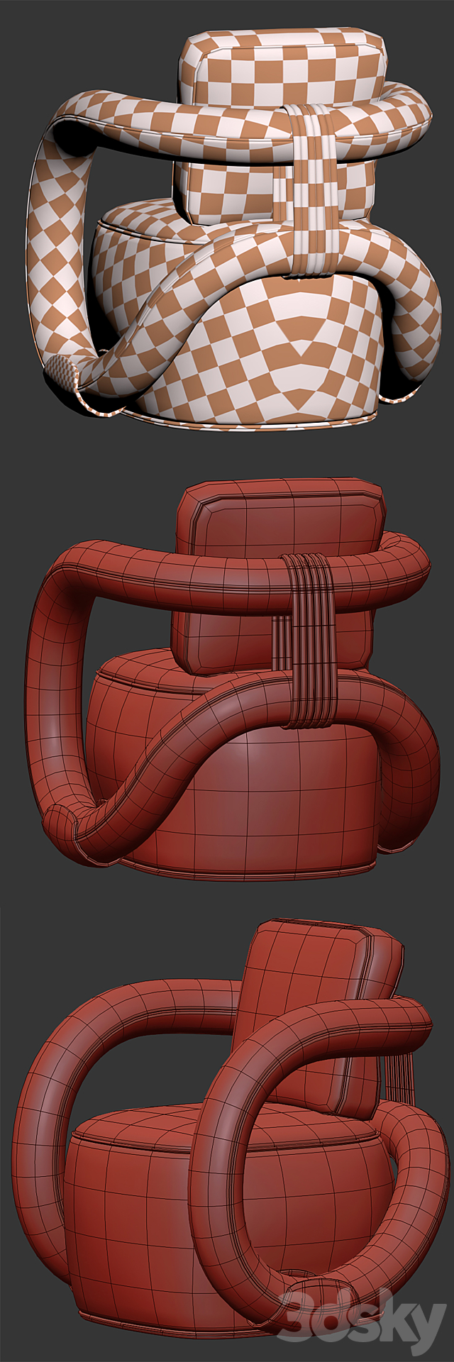 INFINITY CHAIR BY Alter Ego Studio 3DSMax File - thumbnail 7