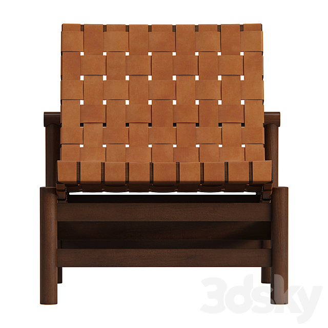 Gonzalo Cordoba Easy Chair Model Guama Produced by Dujo in Cuba 3DSMax File - thumbnail 4