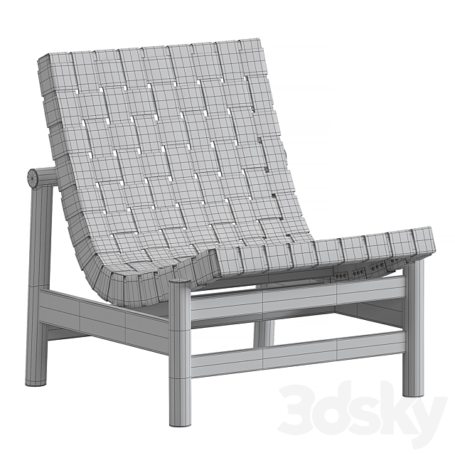 Gonzalo Cordoba Easy Chair Model Guama Produced by Dujo in Cuba 3DSMax File - thumbnail 5