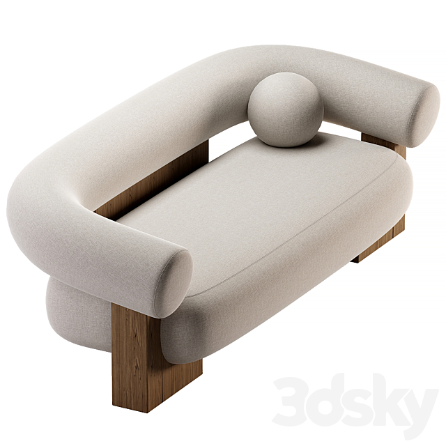 Casset sofa 3d