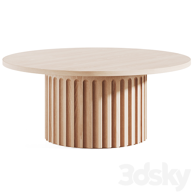 Fluted Coffee Table by Galvin Brothers 3DSMax File - thumbnail 3
