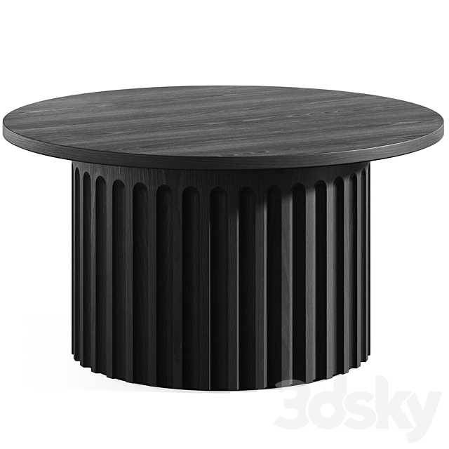 Fluted Coffee Table by Galvin Brothers 3DSMax File - thumbnail 4