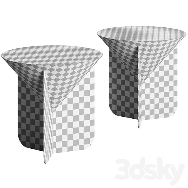 Cone Round Coffee Table by Scapin Collezioni 3DSMax File - thumbnail 4