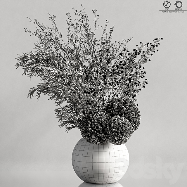 plants_bouquet_vase_15 3DSMax File - thumbnail 6