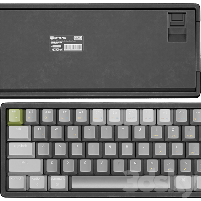 KEYCHRON K12 MECHANICAL KEYBOARD 3d