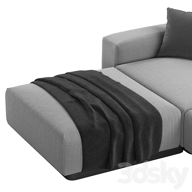 003 Soft modular sofa 4 seat by Vitra 3dskyfree