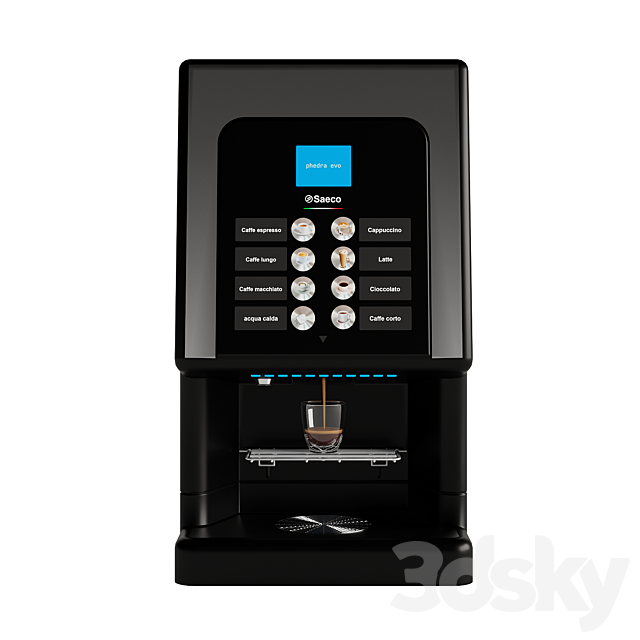 Coffee machine Saeco Phedra EVO 3DSMax File - thumbnail 2
