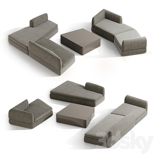 PUZZLE sofa – bino home 3DSMax File - thumbnail 3