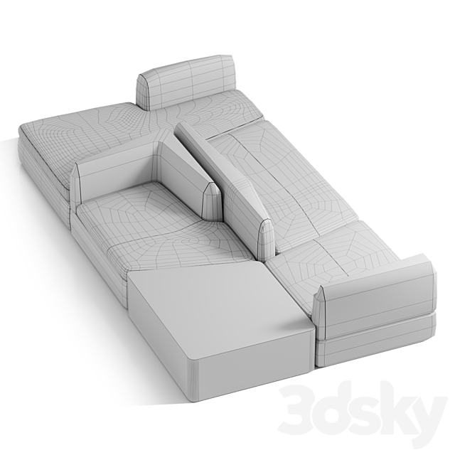 PUZZLE sofa – bino home 3DSMax File - thumbnail 4