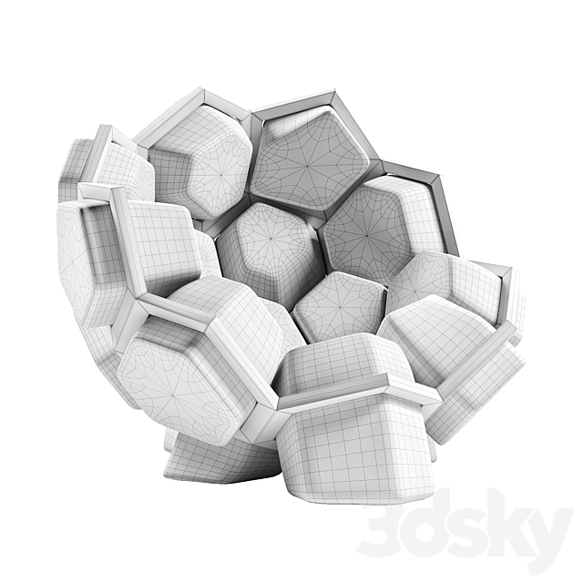Modular armchair Quartz by Ctrlzak 3dsky
