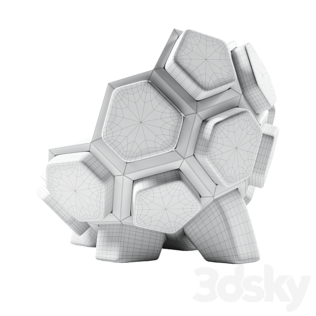 Modular armchair Quartz by Ctrlzak 3dmodel