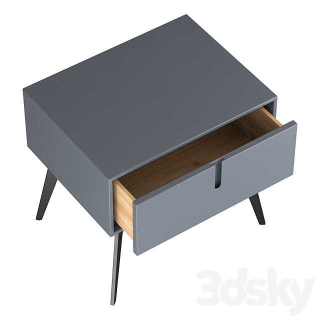 Light luxury bedside table 3DSMax File - thumbnail 5