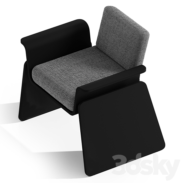 BASE bend armchair - bino home 3d