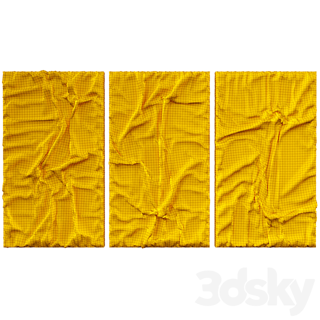 original abstract textured wall painting_2 3dsky